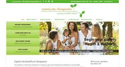 Desktop Screenshot of communitychiropractic.net